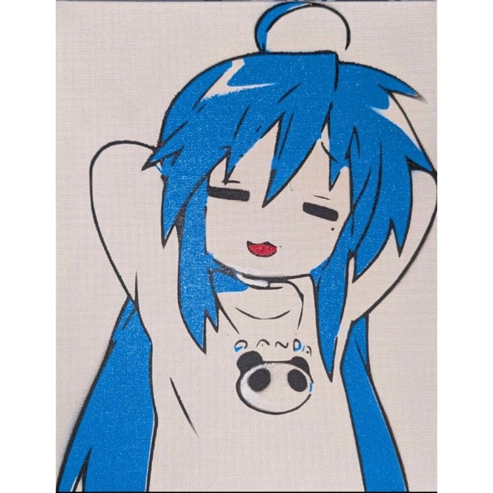 Lucky Star Spray Paint Art Piece